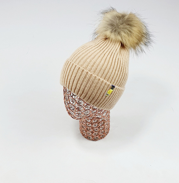 Шапка Амали мохер Сапсан (т.бежевый)